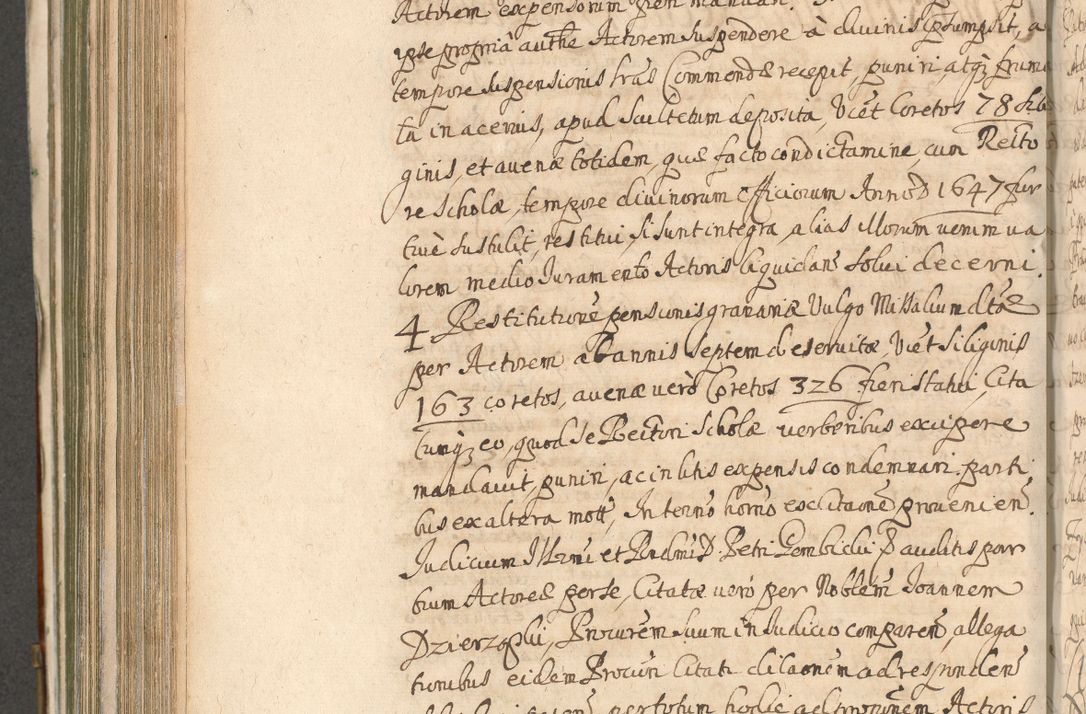 Zdjęcie nr 718 dla obiektu archiwalnego: Acta actorum, decretorum, sententiarum, erectionum, confirmationum, institutionum, resignationum, constitutionum, provisionum, quietationum, submissionum, protestationum, substitutionum R. D. Petri Gembicki, episcopi Cracoviensis, ducis Severiae in a. D. 1650 et 1651 acticatorum. Volumen V