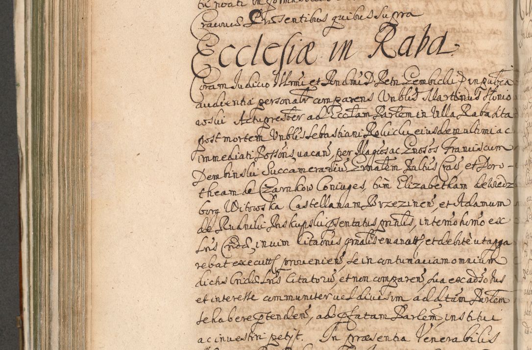 Zdjęcie nr 716 dla obiektu archiwalnego: Acta actorum, decretorum, sententiarum, erectionum, confirmationum, institutionum, resignationum, constitutionum, provisionum, quietationum, submissionum, protestationum, substitutionum R. D. Petri Gembicki, episcopi Cracoviensis, ducis Severiae in a. D. 1650 et 1651 acticatorum. Volumen V