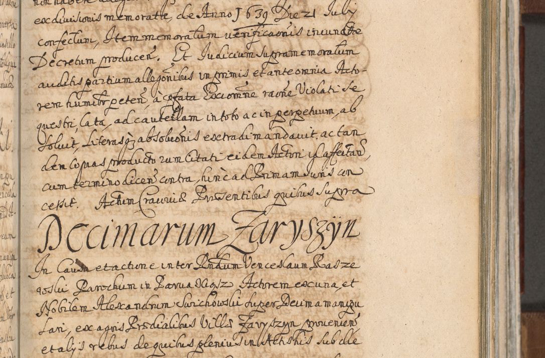 Zdjęcie nr 715 dla obiektu archiwalnego: Acta actorum, decretorum, sententiarum, erectionum, confirmationum, institutionum, resignationum, constitutionum, provisionum, quietationum, submissionum, protestationum, substitutionum R. D. Petri Gembicki, episcopi Cracoviensis, ducis Severiae in a. D. 1650 et 1651 acticatorum. Volumen V