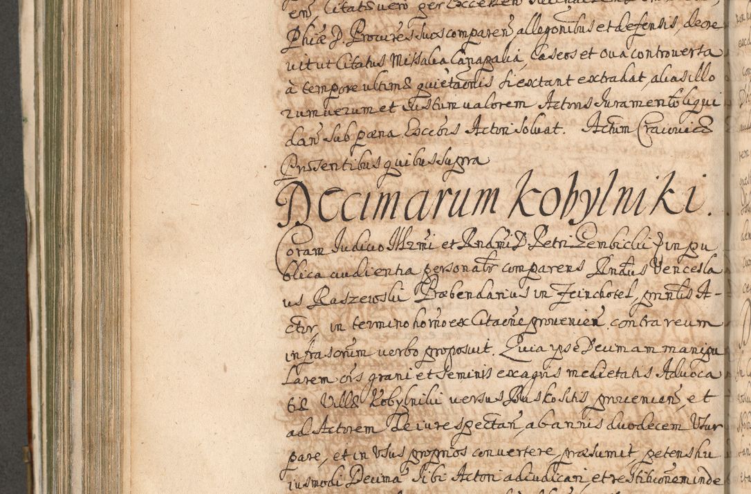 Zdjęcie nr 714 dla obiektu archiwalnego: Acta actorum, decretorum, sententiarum, erectionum, confirmationum, institutionum, resignationum, constitutionum, provisionum, quietationum, submissionum, protestationum, substitutionum R. D. Petri Gembicki, episcopi Cracoviensis, ducis Severiae in a. D. 1650 et 1651 acticatorum. Volumen V