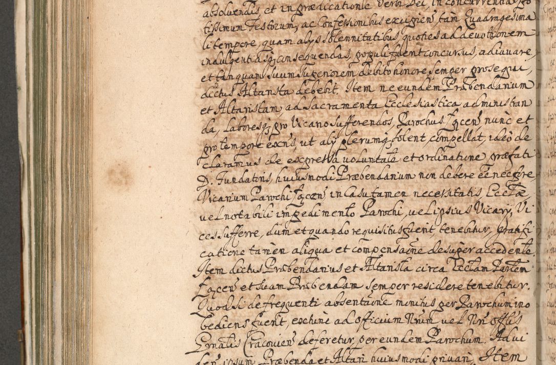 Zdjęcie nr 708 dla obiektu archiwalnego: Acta actorum, decretorum, sententiarum, erectionum, confirmationum, institutionum, resignationum, constitutionum, provisionum, quietationum, submissionum, protestationum, substitutionum R. D. Petri Gembicki, episcopi Cracoviensis, ducis Severiae in a. D. 1650 et 1651 acticatorum. Volumen V