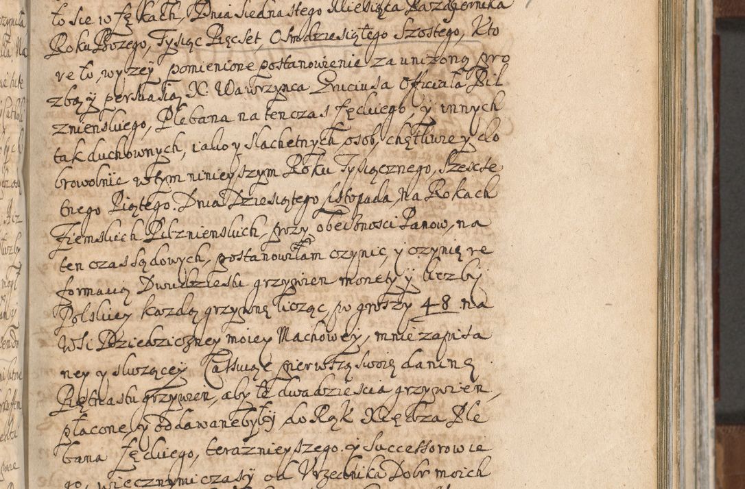 Zdjęcie nr 705 dla obiektu archiwalnego: Acta actorum, decretorum, sententiarum, erectionum, confirmationum, institutionum, resignationum, constitutionum, provisionum, quietationum, submissionum, protestationum, substitutionum R. D. Petri Gembicki, episcopi Cracoviensis, ducis Severiae in a. D. 1650 et 1651 acticatorum. Volumen V