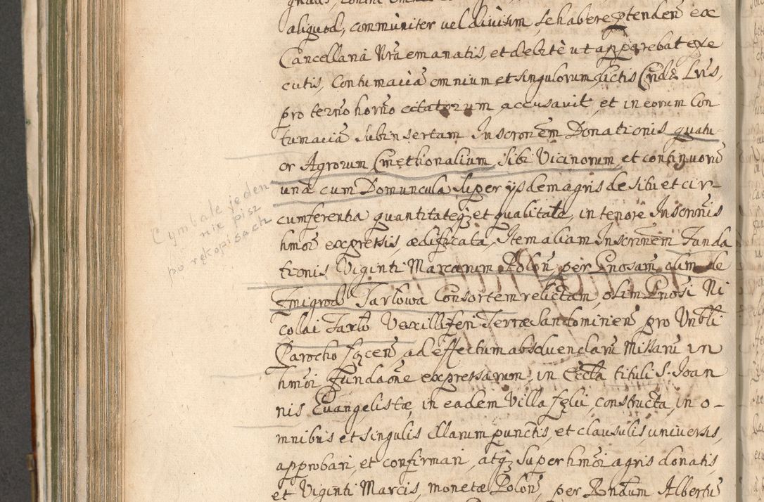 Zdjęcie nr 696 dla obiektu archiwalnego: Acta actorum, decretorum, sententiarum, erectionum, confirmationum, institutionum, resignationum, constitutionum, provisionum, quietationum, submissionum, protestationum, substitutionum R. D. Petri Gembicki, episcopi Cracoviensis, ducis Severiae in a. D. 1650 et 1651 acticatorum. Volumen V