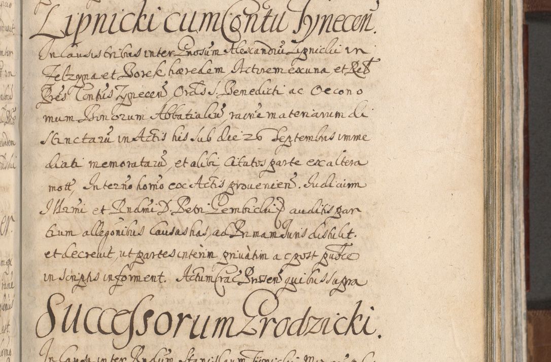 Zdjęcie nr 689 dla obiektu archiwalnego: Acta actorum, decretorum, sententiarum, erectionum, confirmationum, institutionum, resignationum, constitutionum, provisionum, quietationum, submissionum, protestationum, substitutionum R. D. Petri Gembicki, episcopi Cracoviensis, ducis Severiae in a. D. 1650 et 1651 acticatorum. Volumen V