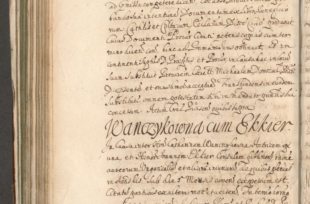 Zdjęcie nr 688 dla obiektu archiwalnego: Acta actorum, decretorum, sententiarum, erectionum, confirmationum, institutionum, resignationum, constitutionum, provisionum, quietationum, submissionum, protestationum, substitutionum R. D. Petri Gembicki, episcopi Cracoviensis, ducis Severiae in a. D. 1650 et 1651 acticatorum. Volumen V
