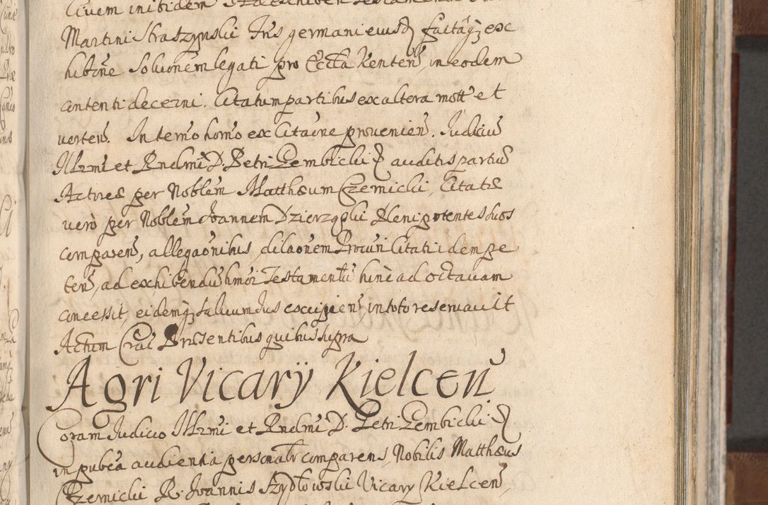 Zdjęcie nr 687 dla obiektu archiwalnego: Acta actorum, decretorum, sententiarum, erectionum, confirmationum, institutionum, resignationum, constitutionum, provisionum, quietationum, submissionum, protestationum, substitutionum R. D. Petri Gembicki, episcopi Cracoviensis, ducis Severiae in a. D. 1650 et 1651 acticatorum. Volumen V
