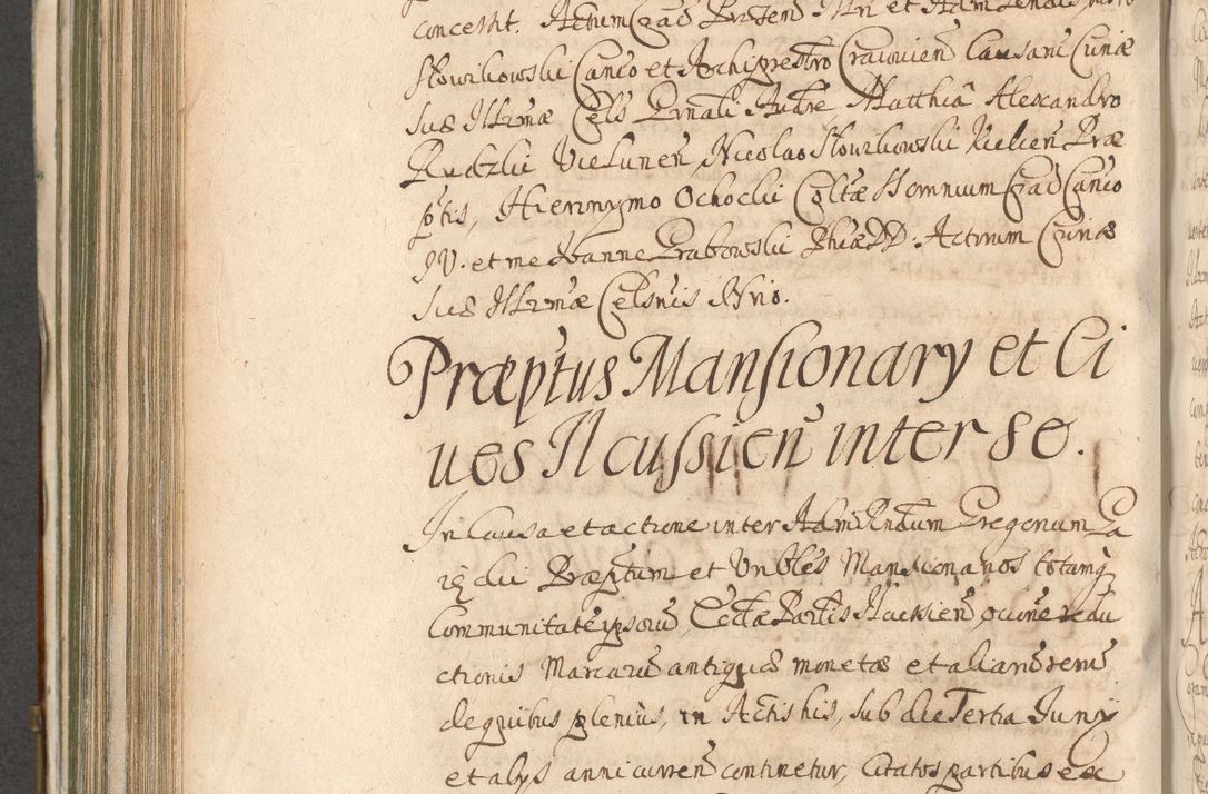 Zdjęcie nr 686 dla obiektu archiwalnego: Acta actorum, decretorum, sententiarum, erectionum, confirmationum, institutionum, resignationum, constitutionum, provisionum, quietationum, submissionum, protestationum, substitutionum R. D. Petri Gembicki, episcopi Cracoviensis, ducis Severiae in a. D. 1650 et 1651 acticatorum. Volumen V