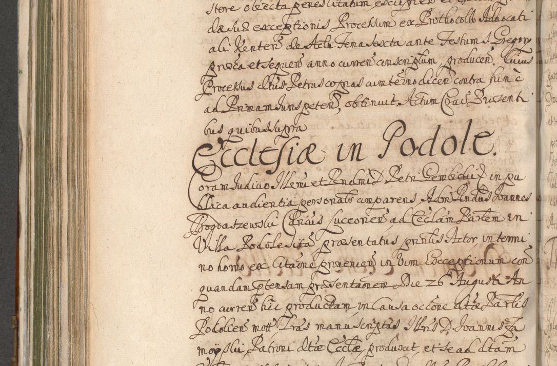 Zdjęcie nr 668 dla obiektu archiwalnego: Acta actorum, decretorum, sententiarum, erectionum, confirmationum, institutionum, resignationum, constitutionum, provisionum, quietationum, submissionum, protestationum, substitutionum R. D. Petri Gembicki, episcopi Cracoviensis, ducis Severiae in a. D. 1650 et 1651 acticatorum. Volumen V