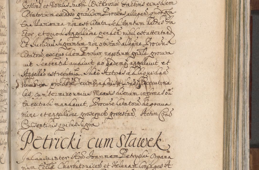 Zdjęcie nr 663 dla obiektu archiwalnego: Acta actorum, decretorum, sententiarum, erectionum, confirmationum, institutionum, resignationum, constitutionum, provisionum, quietationum, submissionum, protestationum, substitutionum R. D. Petri Gembicki, episcopi Cracoviensis, ducis Severiae in a. D. 1650 et 1651 acticatorum. Volumen V