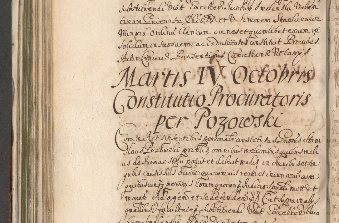 Zdjęcie nr 658 dla obiektu archiwalnego: Acta actorum, decretorum, sententiarum, erectionum, confirmationum, institutionum, resignationum, constitutionum, provisionum, quietationum, submissionum, protestationum, substitutionum R. D. Petri Gembicki, episcopi Cracoviensis, ducis Severiae in a. D. 1650 et 1651 acticatorum. Volumen V
