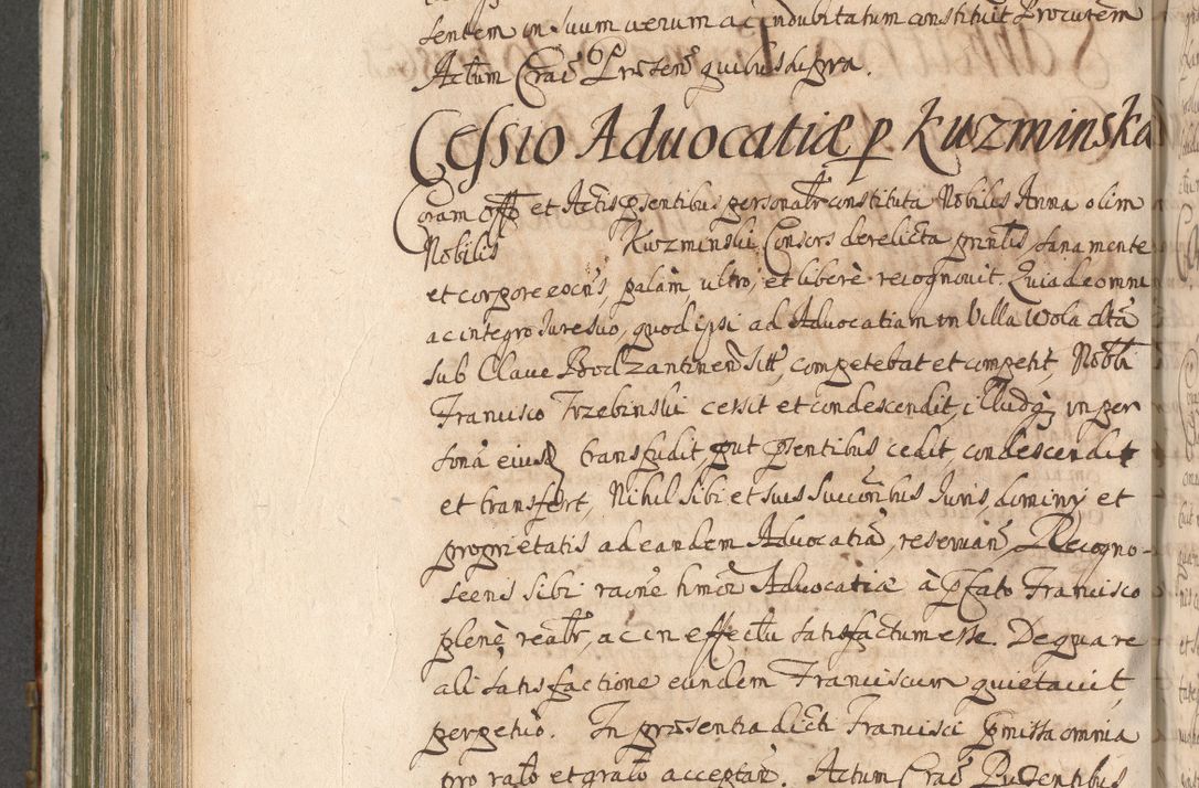 Zdjęcie nr 656 dla obiektu archiwalnego: Acta actorum, decretorum, sententiarum, erectionum, confirmationum, institutionum, resignationum, constitutionum, provisionum, quietationum, submissionum, protestationum, substitutionum R. D. Petri Gembicki, episcopi Cracoviensis, ducis Severiae in a. D. 1650 et 1651 acticatorum. Volumen V