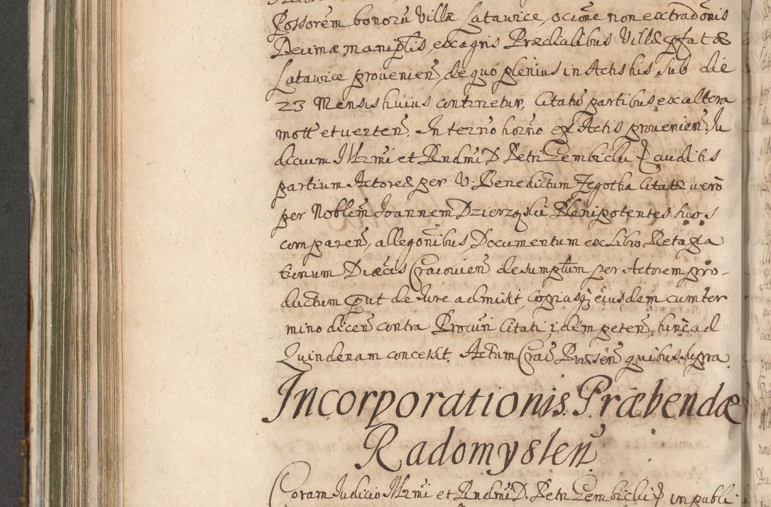 Zdjęcie nr 648 dla obiektu archiwalnego: Acta actorum, decretorum, sententiarum, erectionum, confirmationum, institutionum, resignationum, constitutionum, provisionum, quietationum, submissionum, protestationum, substitutionum R. D. Petri Gembicki, episcopi Cracoviensis, ducis Severiae in a. D. 1650 et 1651 acticatorum. Volumen V