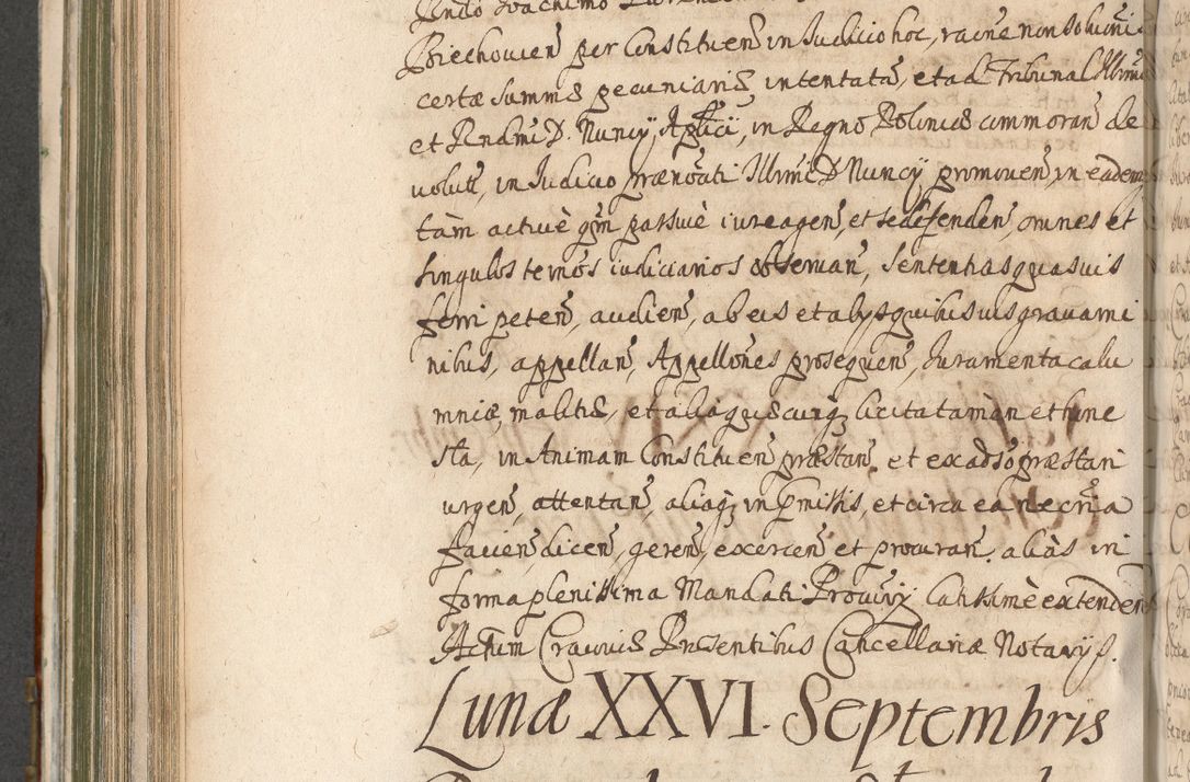 Zdjęcie nr 644 dla obiektu archiwalnego: Acta actorum, decretorum, sententiarum, erectionum, confirmationum, institutionum, resignationum, constitutionum, provisionum, quietationum, submissionum, protestationum, substitutionum R. D. Petri Gembicki, episcopi Cracoviensis, ducis Severiae in a. D. 1650 et 1651 acticatorum. Volumen V