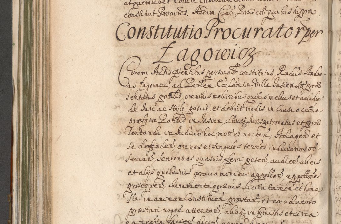 Zdjęcie nr 642 dla obiektu archiwalnego: Acta actorum, decretorum, sententiarum, erectionum, confirmationum, institutionum, resignationum, constitutionum, provisionum, quietationum, submissionum, protestationum, substitutionum R. D. Petri Gembicki, episcopi Cracoviensis, ducis Severiae in a. D. 1650 et 1651 acticatorum. Volumen V