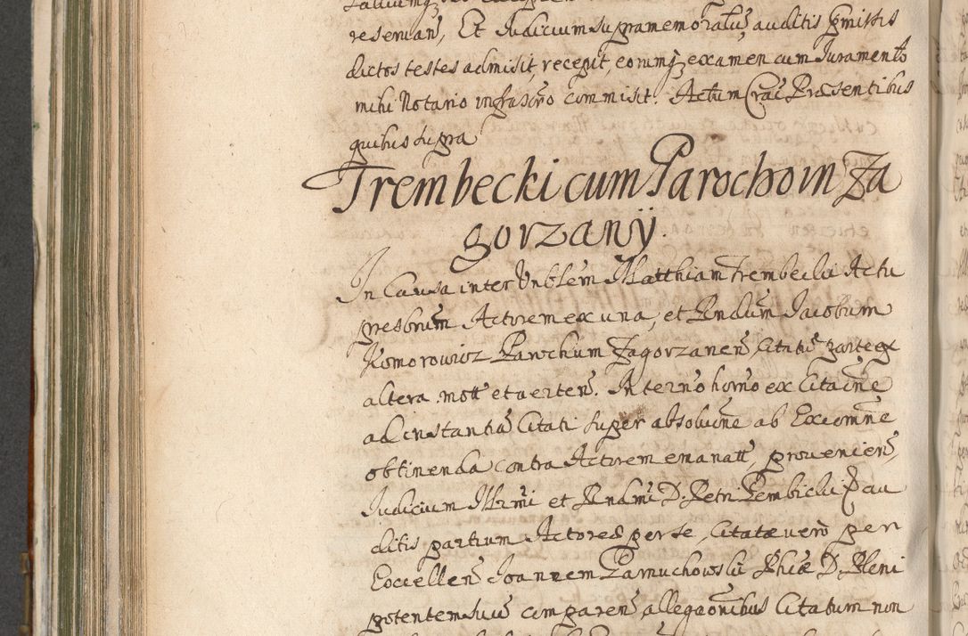 Zdjęcie nr 640 dla obiektu archiwalnego: Acta actorum, decretorum, sententiarum, erectionum, confirmationum, institutionum, resignationum, constitutionum, provisionum, quietationum, submissionum, protestationum, substitutionum R. D. Petri Gembicki, episcopi Cracoviensis, ducis Severiae in a. D. 1650 et 1651 acticatorum. Volumen V