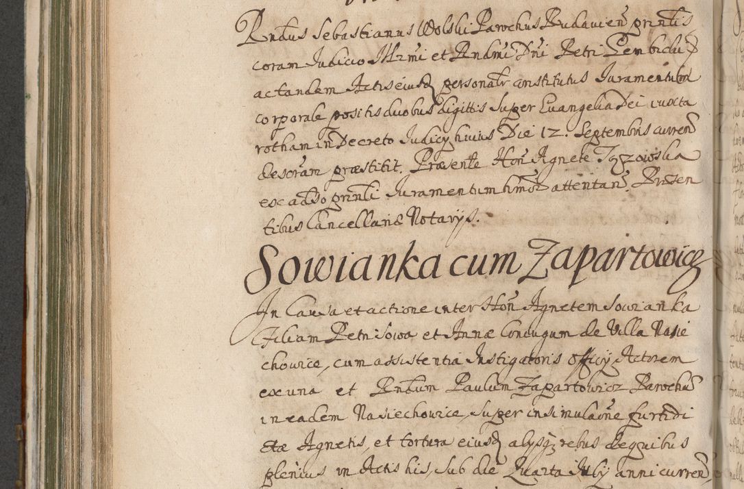Zdjęcie nr 636 dla obiektu archiwalnego: Acta actorum, decretorum, sententiarum, erectionum, confirmationum, institutionum, resignationum, constitutionum, provisionum, quietationum, submissionum, protestationum, substitutionum R. D. Petri Gembicki, episcopi Cracoviensis, ducis Severiae in a. D. 1650 et 1651 acticatorum. Volumen V