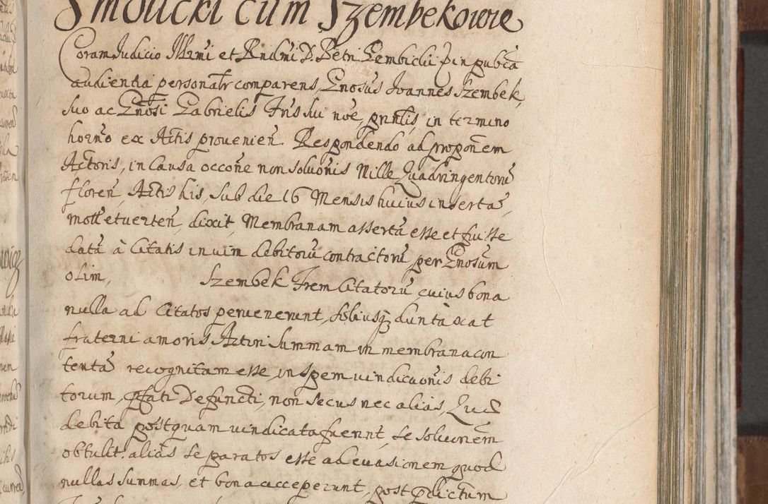 Zdjęcie nr 637 dla obiektu archiwalnego: Acta actorum, decretorum, sententiarum, erectionum, confirmationum, institutionum, resignationum, constitutionum, provisionum, quietationum, submissionum, protestationum, substitutionum R. D. Petri Gembicki, episcopi Cracoviensis, ducis Severiae in a. D. 1650 et 1651 acticatorum. Volumen V