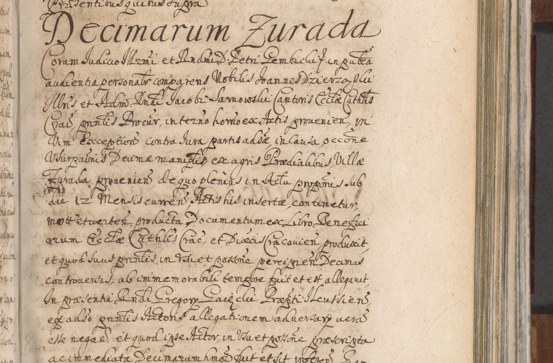 Zdjęcie nr 635 dla obiektu archiwalnego: Acta actorum, decretorum, sententiarum, erectionum, confirmationum, institutionum, resignationum, constitutionum, provisionum, quietationum, submissionum, protestationum, substitutionum R. D. Petri Gembicki, episcopi Cracoviensis, ducis Severiae in a. D. 1650 et 1651 acticatorum. Volumen V
