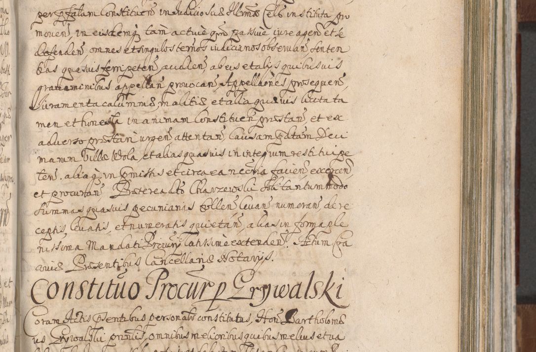 Zdjęcie nr 623 dla obiektu archiwalnego: Acta actorum, decretorum, sententiarum, erectionum, confirmationum, institutionum, resignationum, constitutionum, provisionum, quietationum, submissionum, protestationum, substitutionum R. D. Petri Gembicki, episcopi Cracoviensis, ducis Severiae in a. D. 1650 et 1651 acticatorum. Volumen V