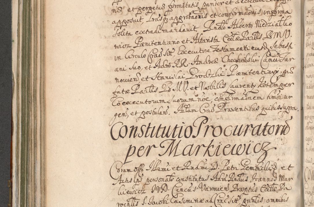 Zdjęcie nr 622 dla obiektu archiwalnego: Acta actorum, decretorum, sententiarum, erectionum, confirmationum, institutionum, resignationum, constitutionum, provisionum, quietationum, submissionum, protestationum, substitutionum R. D. Petri Gembicki, episcopi Cracoviensis, ducis Severiae in a. D. 1650 et 1651 acticatorum. Volumen V