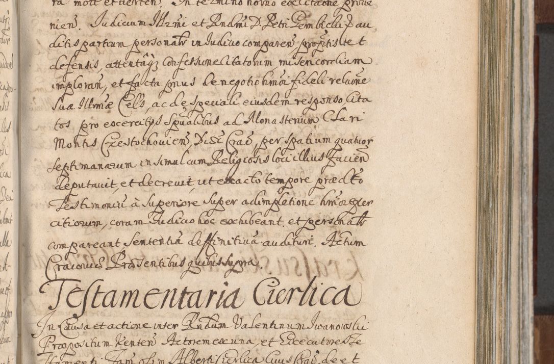 Zdjęcie nr 619 dla obiektu archiwalnego: Acta actorum, decretorum, sententiarum, erectionum, confirmationum, institutionum, resignationum, constitutionum, provisionum, quietationum, submissionum, protestationum, substitutionum R. D. Petri Gembicki, episcopi Cracoviensis, ducis Severiae in a. D. 1650 et 1651 acticatorum. Volumen V