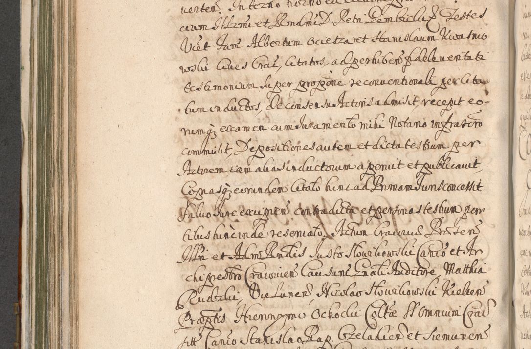 Zdjęcie nr 616 dla obiektu archiwalnego: Acta actorum, decretorum, sententiarum, erectionum, confirmationum, institutionum, resignationum, constitutionum, provisionum, quietationum, submissionum, protestationum, substitutionum R. D. Petri Gembicki, episcopi Cracoviensis, ducis Severiae in a. D. 1650 et 1651 acticatorum. Volumen V