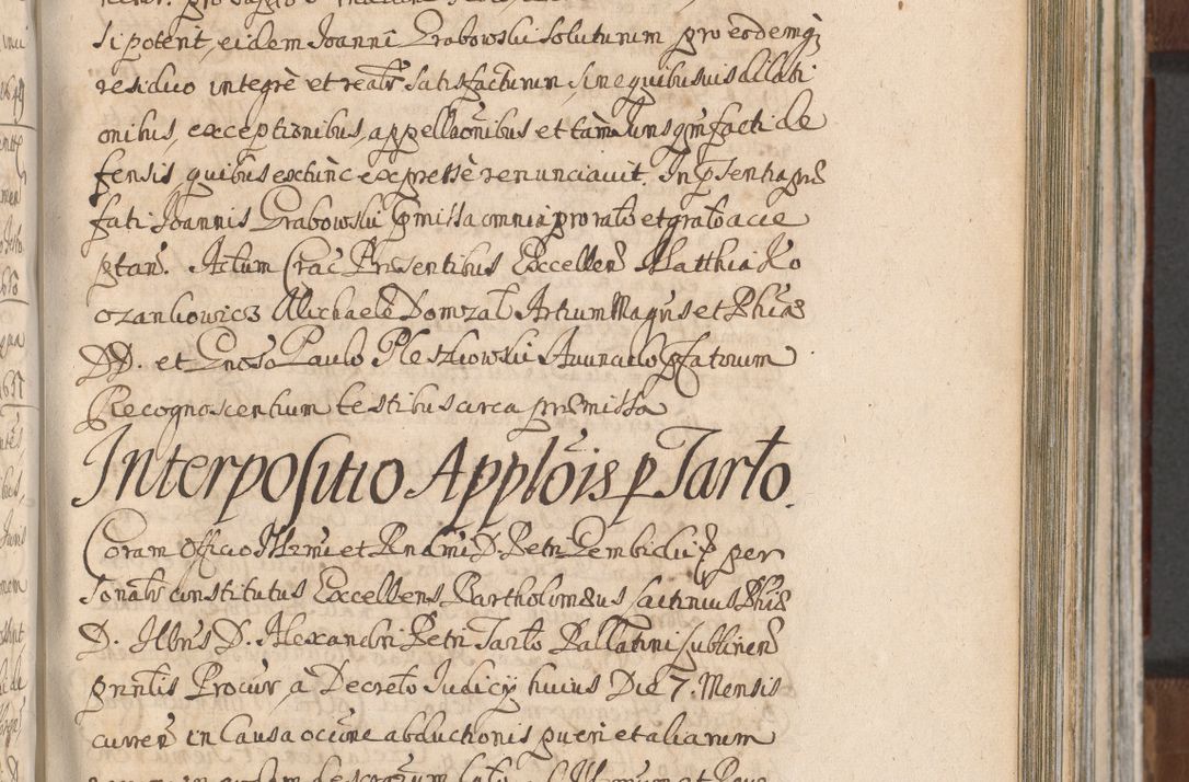 Zdjęcie nr 615 dla obiektu archiwalnego: Acta actorum, decretorum, sententiarum, erectionum, confirmationum, institutionum, resignationum, constitutionum, provisionum, quietationum, submissionum, protestationum, substitutionum R. D. Petri Gembicki, episcopi Cracoviensis, ducis Severiae in a. D. 1650 et 1651 acticatorum. Volumen V