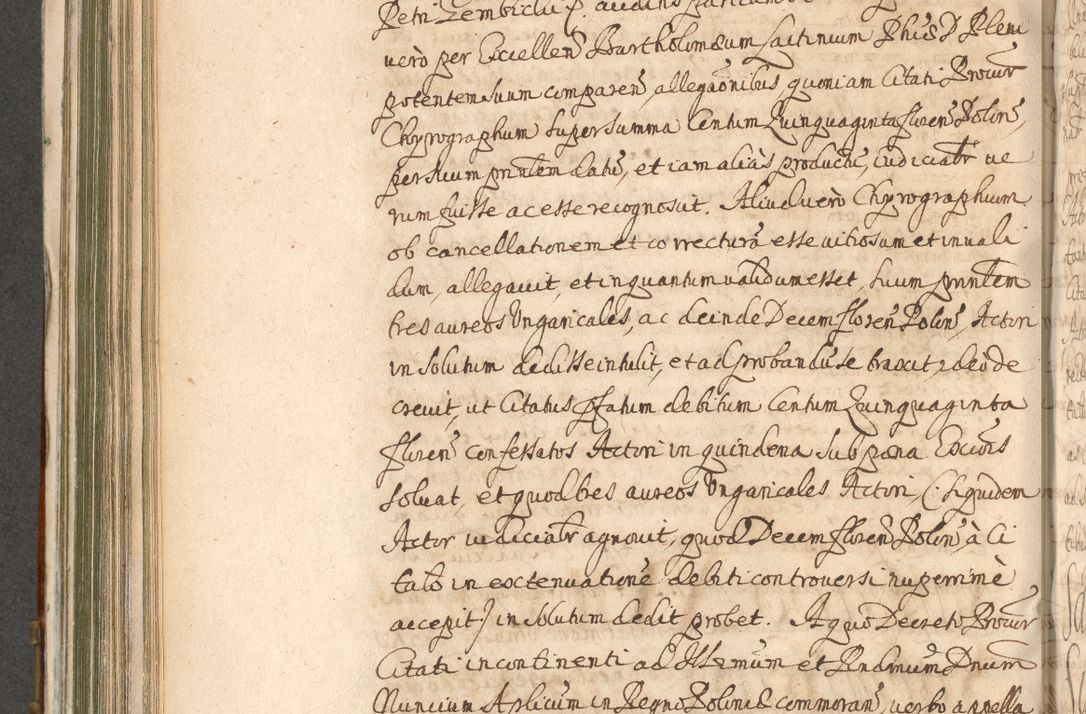 Zdjęcie nr 612 dla obiektu archiwalnego: Acta actorum, decretorum, sententiarum, erectionum, confirmationum, institutionum, resignationum, constitutionum, provisionum, quietationum, submissionum, protestationum, substitutionum R. D. Petri Gembicki, episcopi Cracoviensis, ducis Severiae in a. D. 1650 et 1651 acticatorum. Volumen V