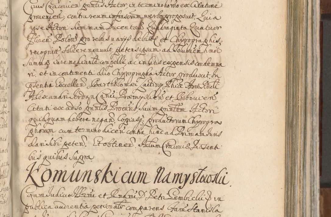 Zdjęcie nr 605 dla obiektu archiwalnego: Acta actorum, decretorum, sententiarum, erectionum, confirmationum, institutionum, resignationum, constitutionum, provisionum, quietationum, submissionum, protestationum, substitutionum R. D. Petri Gembicki, episcopi Cracoviensis, ducis Severiae in a. D. 1650 et 1651 acticatorum. Volumen V