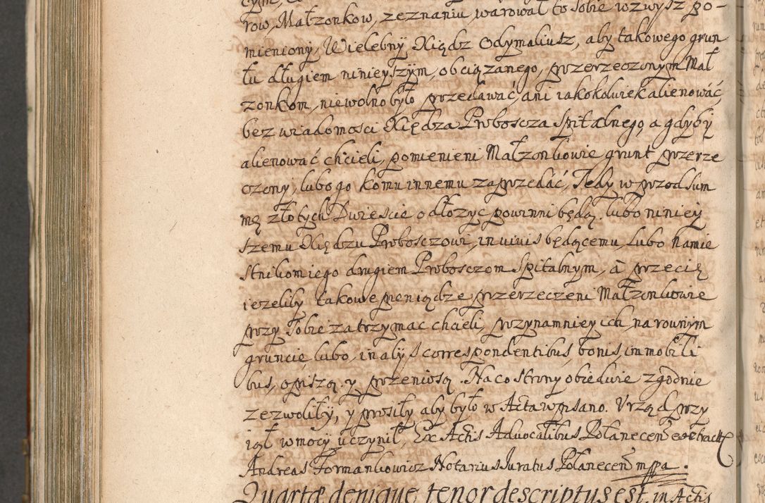 Zdjęcie nr 996 dla obiektu archiwalnego: Acta actorum, decretorum, sententiarum, erectionum, confirmationum, institutionum, resignationum, constitutionum, provisionum, quietationum, submissionum, protestationum, substitutionum R. D. Petri Gembicki, episcopi Cracoviensis, ducis Severiae in a. D. 1650 et 1651 acticatorum. Volumen V