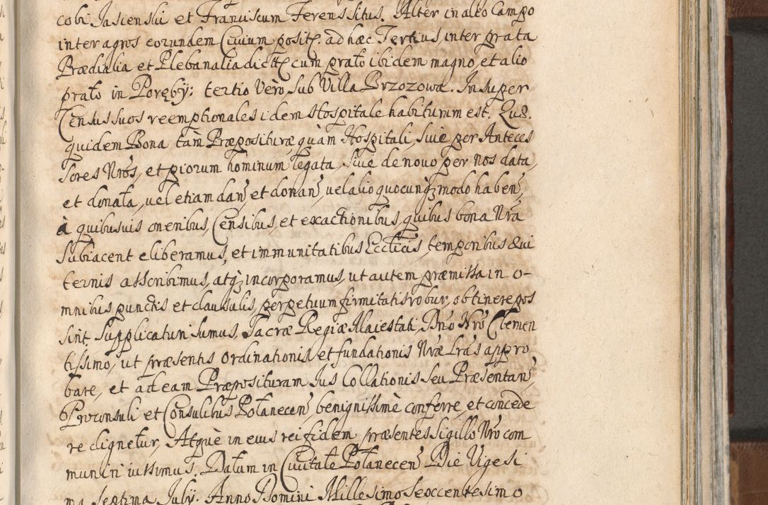 Zdjęcie nr 989 dla obiektu archiwalnego: Acta actorum, decretorum, sententiarum, erectionum, confirmationum, institutionum, resignationum, constitutionum, provisionum, quietationum, submissionum, protestationum, substitutionum R. D. Petri Gembicki, episcopi Cracoviensis, ducis Severiae in a. D. 1650 et 1651 acticatorum. Volumen V