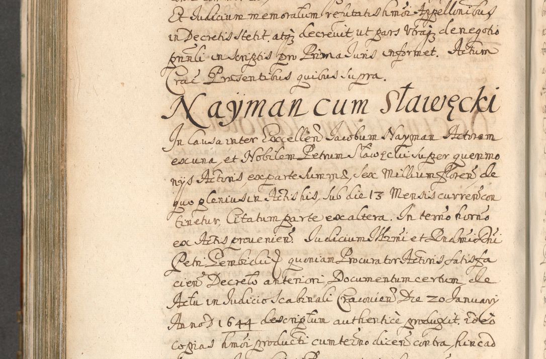 Zdjęcie nr 982 dla obiektu archiwalnego: Acta actorum, decretorum, sententiarum, erectionum, confirmationum, institutionum, resignationum, constitutionum, provisionum, quietationum, submissionum, protestationum, substitutionum R. D. Petri Gembicki, episcopi Cracoviensis, ducis Severiae in a. D. 1650 et 1651 acticatorum. Volumen V