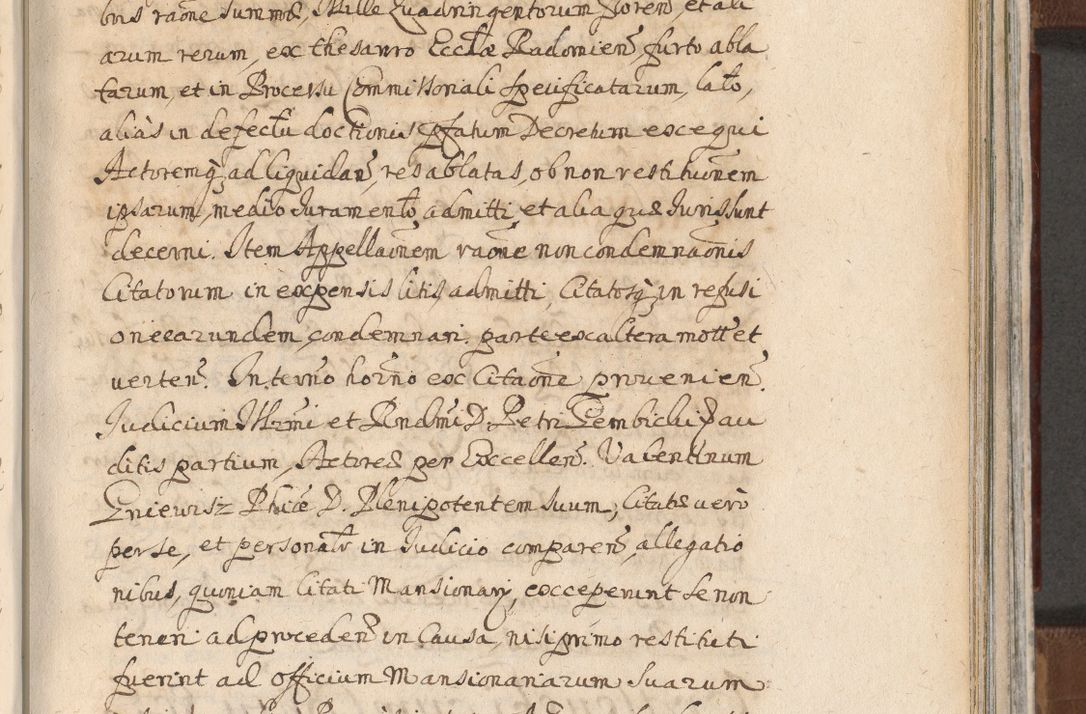 Zdjęcie nr 983 dla obiektu archiwalnego: Acta actorum, decretorum, sententiarum, erectionum, confirmationum, institutionum, resignationum, constitutionum, provisionum, quietationum, submissionum, protestationum, substitutionum R. D. Petri Gembicki, episcopi Cracoviensis, ducis Severiae in a. D. 1650 et 1651 acticatorum. Volumen V
