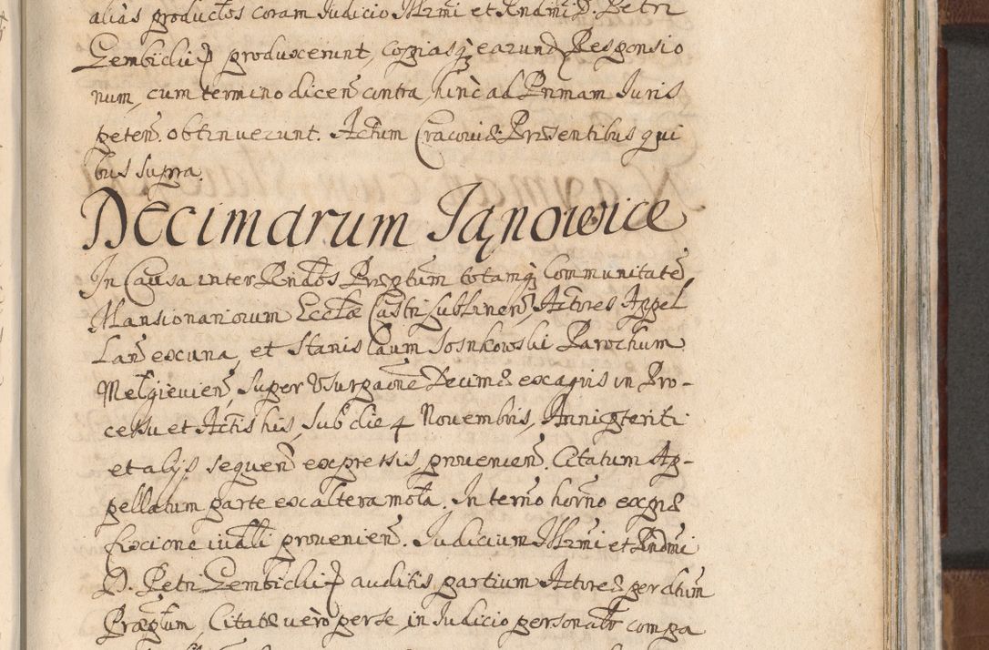Zdjęcie nr 981 dla obiektu archiwalnego: Acta actorum, decretorum, sententiarum, erectionum, confirmationum, institutionum, resignationum, constitutionum, provisionum, quietationum, submissionum, protestationum, substitutionum R. D. Petri Gembicki, episcopi Cracoviensis, ducis Severiae in a. D. 1650 et 1651 acticatorum. Volumen V
