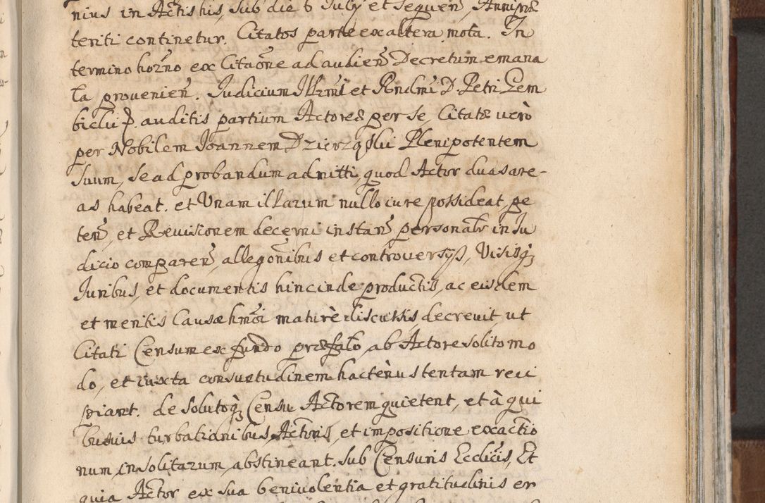 Zdjęcie nr 977 dla obiektu archiwalnego: Acta actorum, decretorum, sententiarum, erectionum, confirmationum, institutionum, resignationum, constitutionum, provisionum, quietationum, submissionum, protestationum, substitutionum R. D. Petri Gembicki, episcopi Cracoviensis, ducis Severiae in a. D. 1650 et 1651 acticatorum. Volumen V