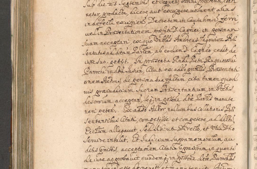 Zdjęcie nr 968 dla obiektu archiwalnego: Acta actorum, decretorum, sententiarum, erectionum, confirmationum, institutionum, resignationum, constitutionum, provisionum, quietationum, submissionum, protestationum, substitutionum R. D. Petri Gembicki, episcopi Cracoviensis, ducis Severiae in a. D. 1650 et 1651 acticatorum. Volumen V