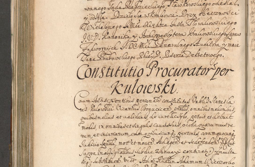 Zdjęcie nr 966 dla obiektu archiwalnego: Acta actorum, decretorum, sententiarum, erectionum, confirmationum, institutionum, resignationum, constitutionum, provisionum, quietationum, submissionum, protestationum, substitutionum R. D. Petri Gembicki, episcopi Cracoviensis, ducis Severiae in a. D. 1650 et 1651 acticatorum. Volumen V