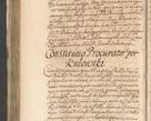 Zdjęcie nr 966 dla obiektu archiwalnego: Acta actorum, decretorum, sententiarum, erectionum, confirmationum, institutionum, resignationum, constitutionum, provisionum, quietationum, submissionum, protestationum, substitutionum R. D. Petri Gembicki, episcopi Cracoviensis, ducis Severiae in a. D. 1650 et 1651 acticatorum. Volumen V