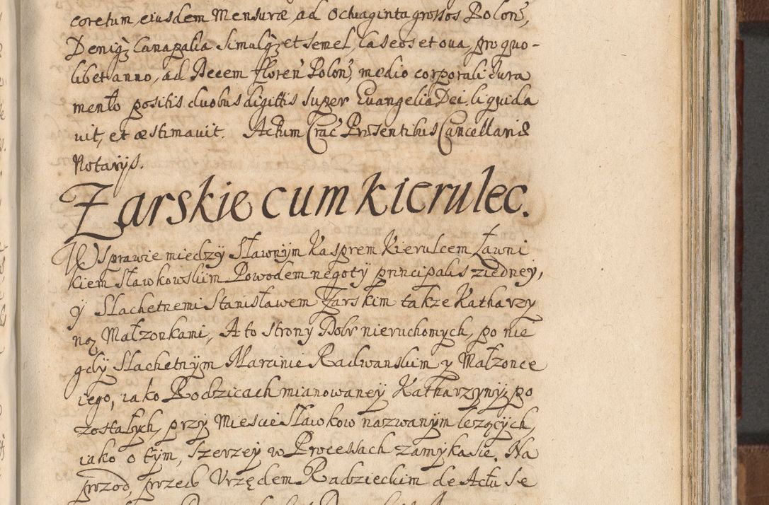 Zdjęcie nr 963 dla obiektu archiwalnego: Acta actorum, decretorum, sententiarum, erectionum, confirmationum, institutionum, resignationum, constitutionum, provisionum, quietationum, submissionum, protestationum, substitutionum R. D. Petri Gembicki, episcopi Cracoviensis, ducis Severiae in a. D. 1650 et 1651 acticatorum. Volumen V