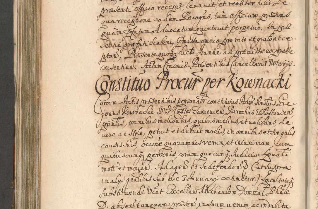 Zdjęcie nr 962 dla obiektu archiwalnego: Acta actorum, decretorum, sententiarum, erectionum, confirmationum, institutionum, resignationum, constitutionum, provisionum, quietationum, submissionum, protestationum, substitutionum R. D. Petri Gembicki, episcopi Cracoviensis, ducis Severiae in a. D. 1650 et 1651 acticatorum. Volumen V