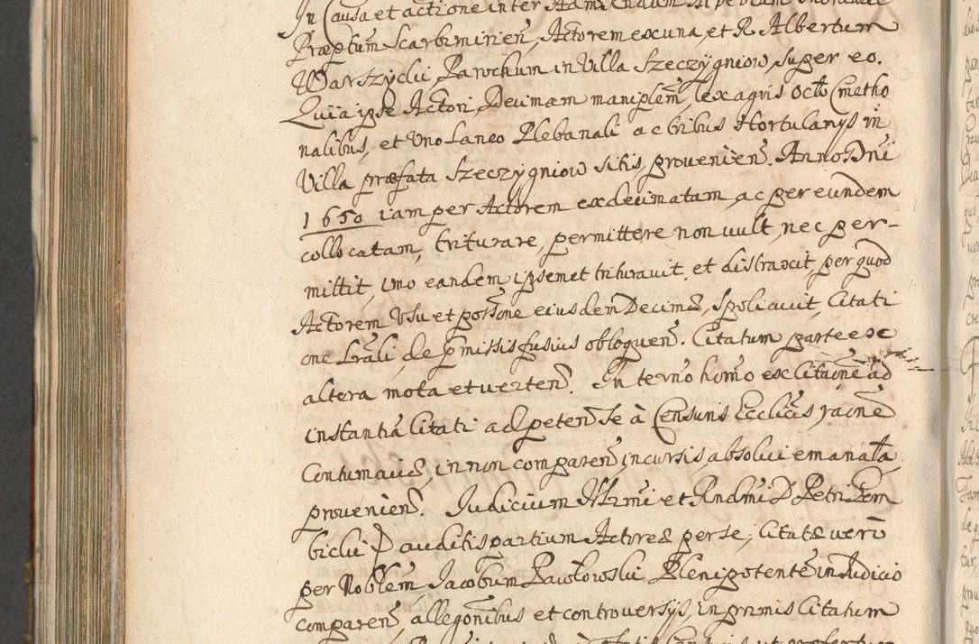 Zdjęcie nr 956 dla obiektu archiwalnego: Acta actorum, decretorum, sententiarum, erectionum, confirmationum, institutionum, resignationum, constitutionum, provisionum, quietationum, submissionum, protestationum, substitutionum R. D. Petri Gembicki, episcopi Cracoviensis, ducis Severiae in a. D. 1650 et 1651 acticatorum. Volumen V