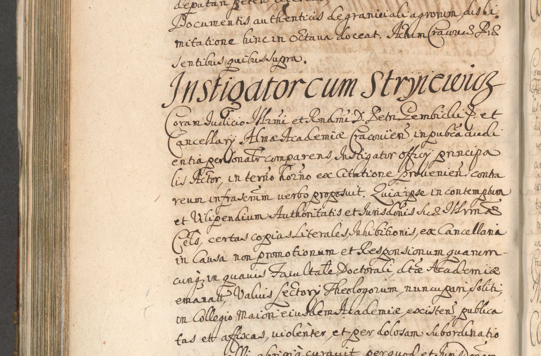 Zdjęcie nr 952 dla obiektu archiwalnego: Acta actorum, decretorum, sententiarum, erectionum, confirmationum, institutionum, resignationum, constitutionum, provisionum, quietationum, submissionum, protestationum, substitutionum R. D. Petri Gembicki, episcopi Cracoviensis, ducis Severiae in a. D. 1650 et 1651 acticatorum. Volumen V