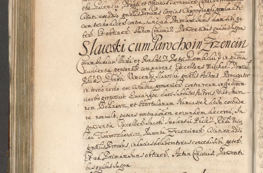 Zdjęcie nr 950 dla obiektu archiwalnego: Acta actorum, decretorum, sententiarum, erectionum, confirmationum, institutionum, resignationum, constitutionum, provisionum, quietationum, submissionum, protestationum, substitutionum R. D. Petri Gembicki, episcopi Cracoviensis, ducis Severiae in a. D. 1650 et 1651 acticatorum. Volumen V
