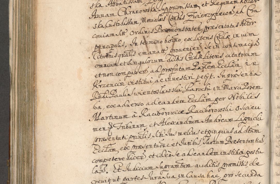 Zdjęcie nr 948 dla obiektu archiwalnego: Acta actorum, decretorum, sententiarum, erectionum, confirmationum, institutionum, resignationum, constitutionum, provisionum, quietationum, submissionum, protestationum, substitutionum R. D. Petri Gembicki, episcopi Cracoviensis, ducis Severiae in a. D. 1650 et 1651 acticatorum. Volumen V