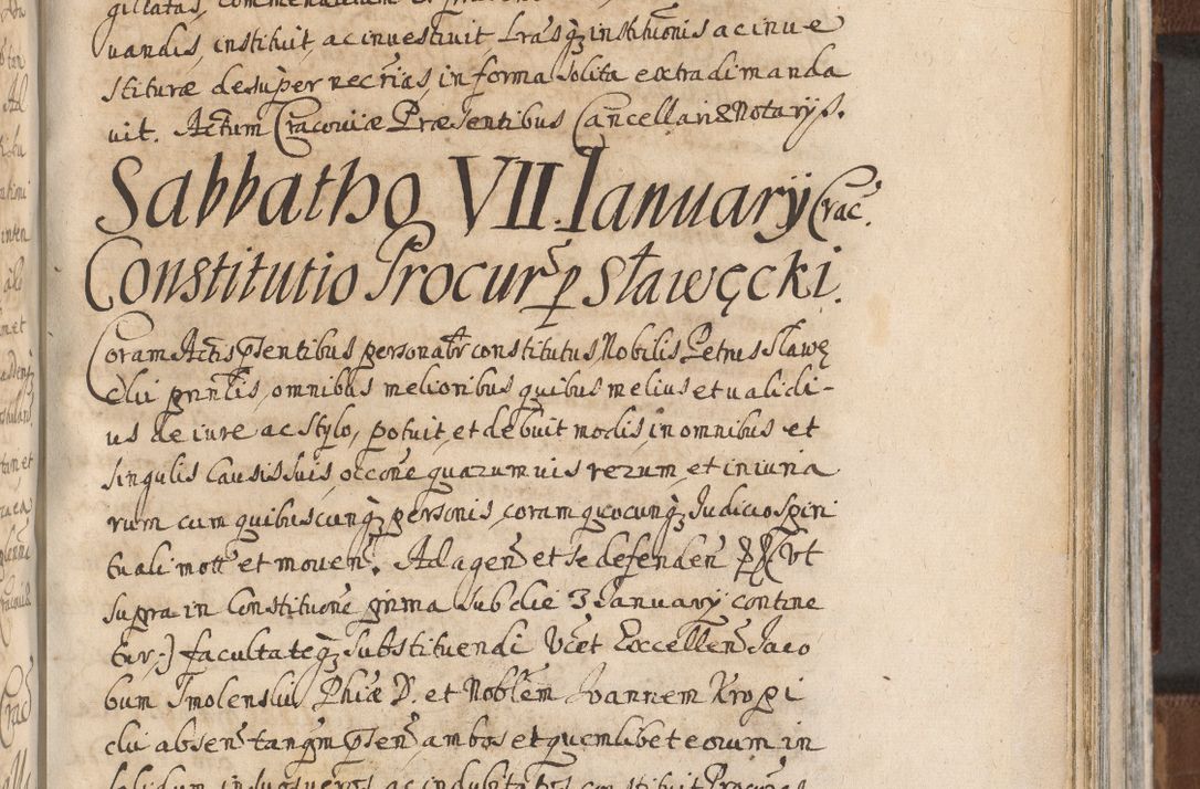 Zdjęcie nr 947 dla obiektu archiwalnego: Acta actorum, decretorum, sententiarum, erectionum, confirmationum, institutionum, resignationum, constitutionum, provisionum, quietationum, submissionum, protestationum, substitutionum R. D. Petri Gembicki, episcopi Cracoviensis, ducis Severiae in a. D. 1650 et 1651 acticatorum. Volumen V