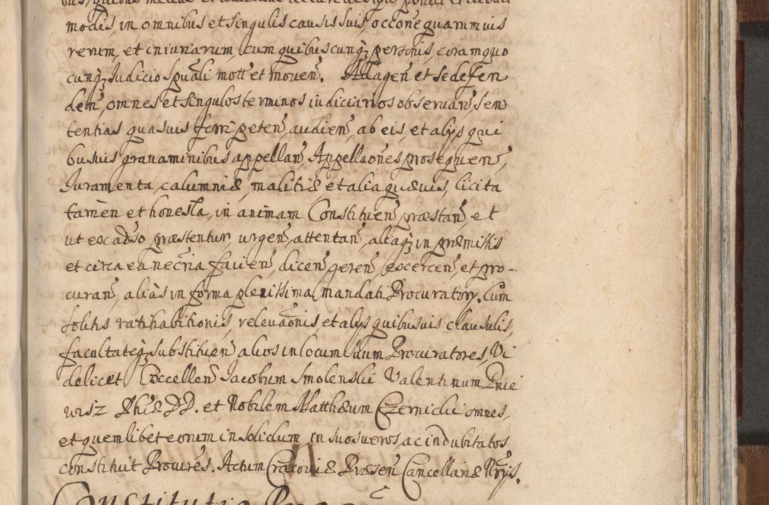 Zdjęcie nr 945 dla obiektu archiwalnego: Acta actorum, decretorum, sententiarum, erectionum, confirmationum, institutionum, resignationum, constitutionum, provisionum, quietationum, submissionum, protestationum, substitutionum R. D. Petri Gembicki, episcopi Cracoviensis, ducis Severiae in a. D. 1650 et 1651 acticatorum. Volumen V