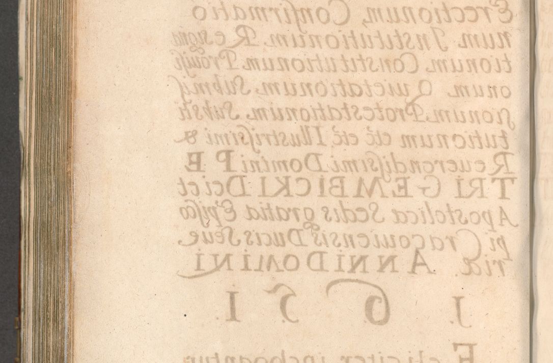 Zdjęcie nr 942 dla obiektu archiwalnego: Acta actorum, decretorum, sententiarum, erectionum, confirmationum, institutionum, resignationum, constitutionum, provisionum, quietationum, submissionum, protestationum, substitutionum R. D. Petri Gembicki, episcopi Cracoviensis, ducis Severiae in a. D. 1650 et 1651 acticatorum. Volumen V