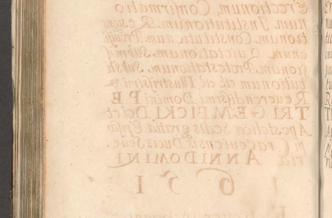 Zdjęcie nr 940 dla obiektu archiwalnego: Acta actorum, decretorum, sententiarum, erectionum, confirmationum, institutionum, resignationum, constitutionum, provisionum, quietationum, submissionum, protestationum, substitutionum R. D. Petri Gembicki, episcopi Cracoviensis, ducis Severiae in a. D. 1650 et 1651 acticatorum. Volumen V