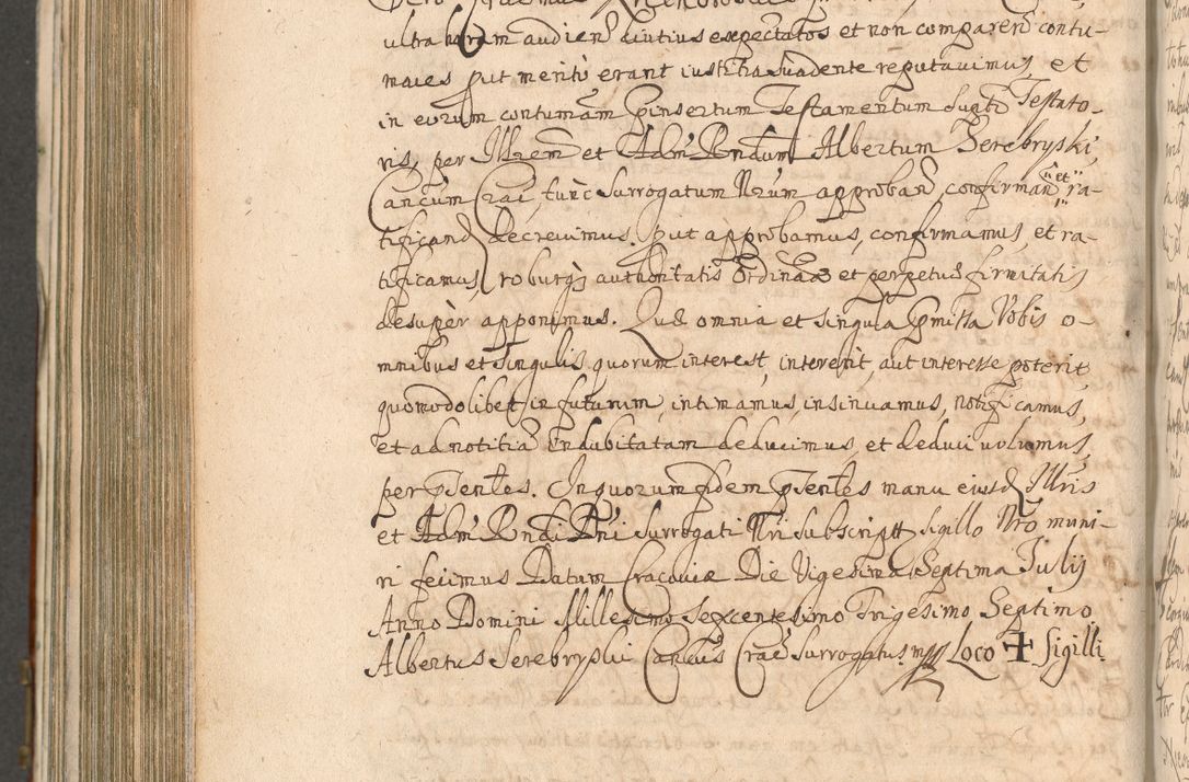 Zdjęcie nr 922 dla obiektu archiwalnego: Acta actorum, decretorum, sententiarum, erectionum, confirmationum, institutionum, resignationum, constitutionum, provisionum, quietationum, submissionum, protestationum, substitutionum R. D. Petri Gembicki, episcopi Cracoviensis, ducis Severiae in a. D. 1650 et 1651 acticatorum. Volumen V