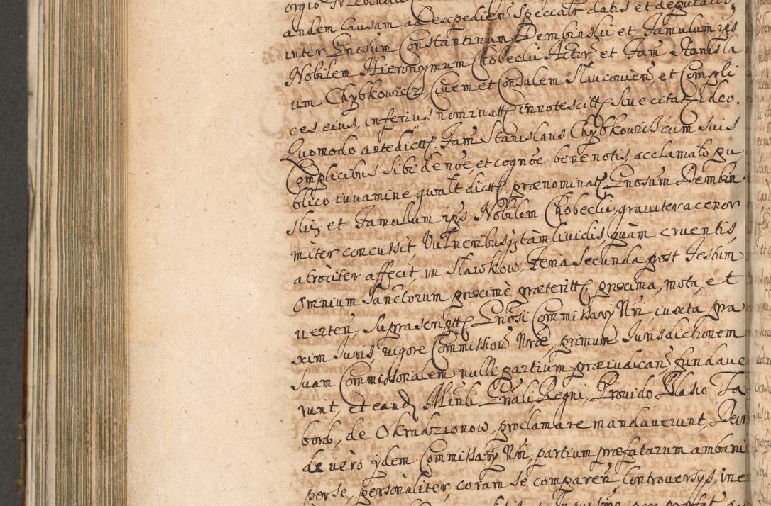 Zdjęcie nr 910 dla obiektu archiwalnego: Acta actorum, decretorum, sententiarum, erectionum, confirmationum, institutionum, resignationum, constitutionum, provisionum, quietationum, submissionum, protestationum, substitutionum R. D. Petri Gembicki, episcopi Cracoviensis, ducis Severiae in a. D. 1650 et 1651 acticatorum. Volumen V